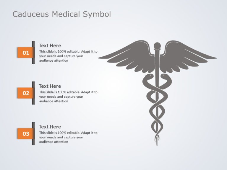 Medical Caduceus Symbol 01 PowerPoint Template & Google Slides Theme