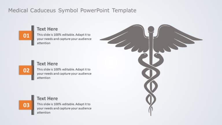 Medical Caduceus Symbol 01 PowerPoint Template & Google Slides Theme