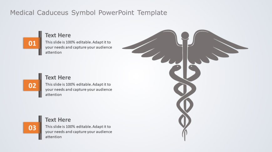 Medical Caduceus Symbol 01 PowerPoint Template
