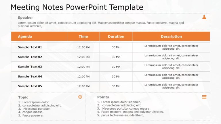 Meeting Notes 02 PowerPoint Template & Google Slides Theme