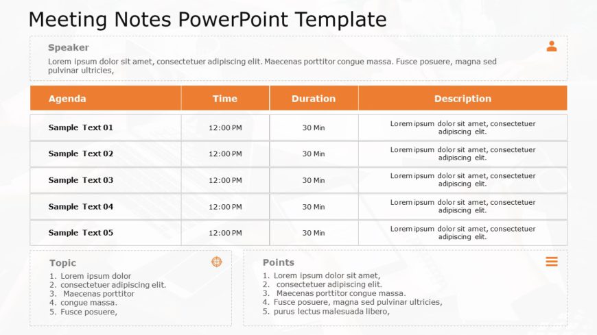 Meeting Notes 02 PowerPoint Template