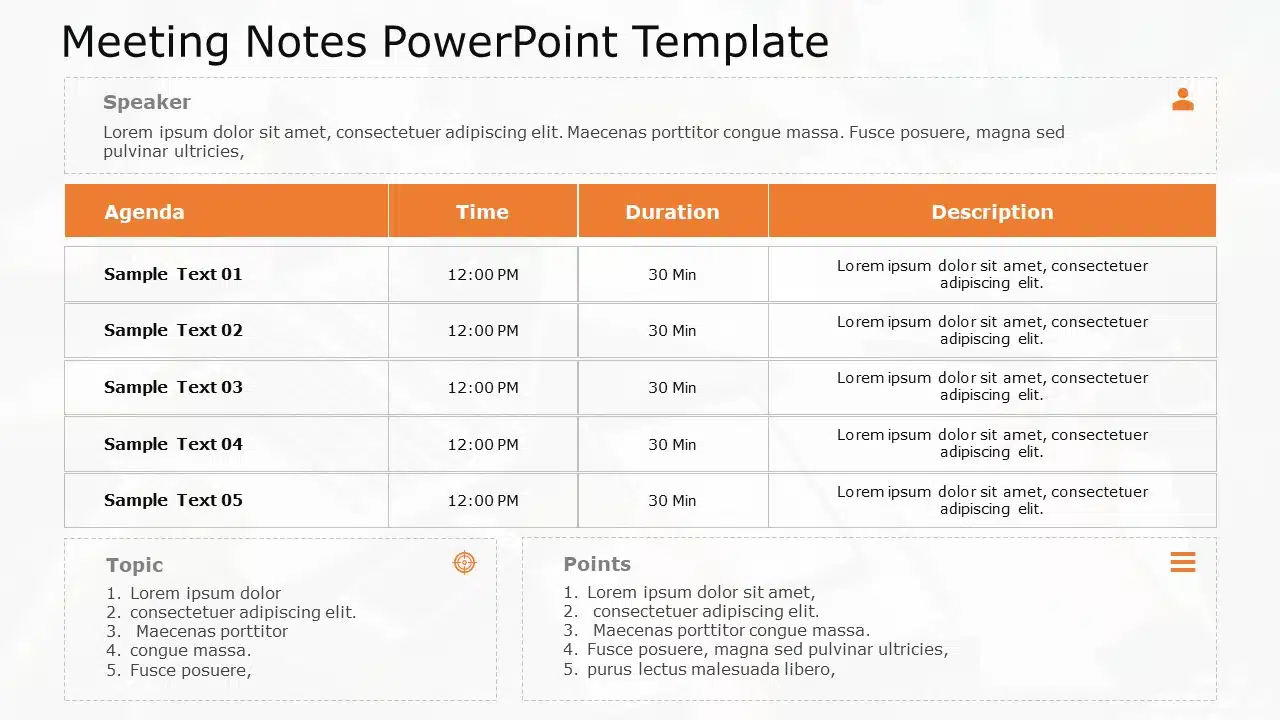 Meeting Notes 02 PowerPoint Template & Google Slides Theme