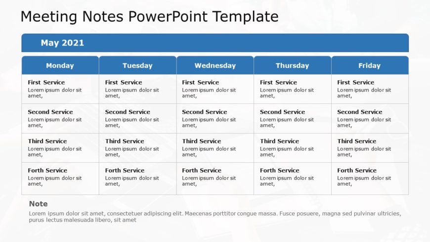 Meeting Notes 05 PowerPoint Template