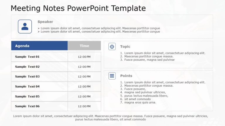 Meeting Notes 06 PowerPoint Template & Google Slides Theme