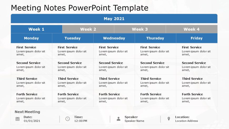 Meeting Notes 08 PowerPoint Template