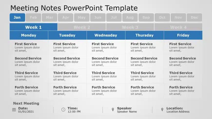 Meeting Notes 09 PowerPoint Template