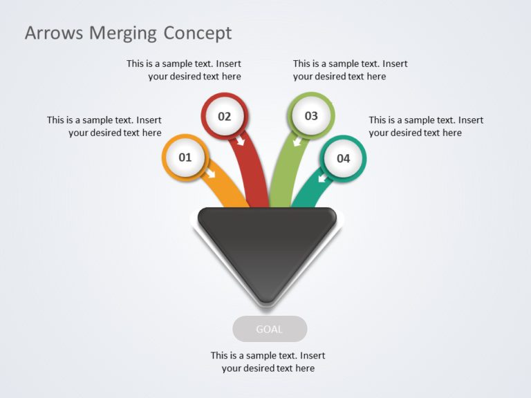 Merging Arrows 01 PowerPoint Template