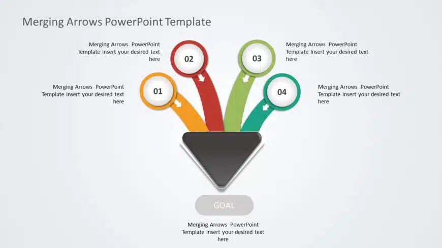 Merging Arrows 01 PowerPoint Template