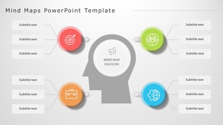 Mind Maps 07 PowerPoint Template & Google Slides Theme