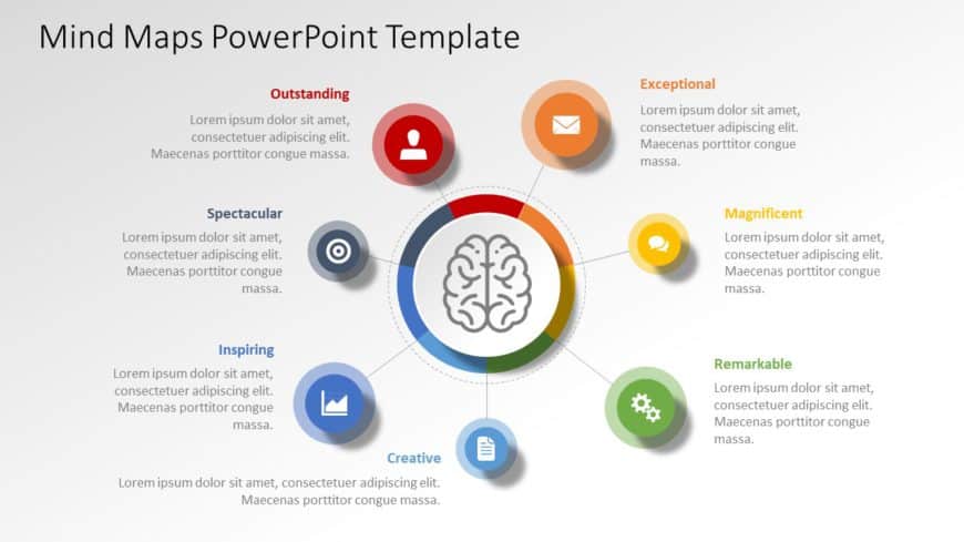 Mind Maps 08 PowerPoint Template