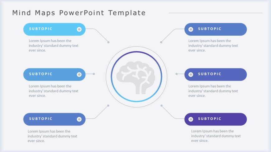 Mind Maps 09 PowerPoint Template