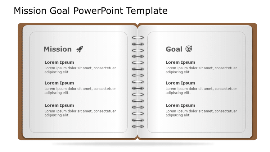 Mission Goal 58 PowerPoint Template