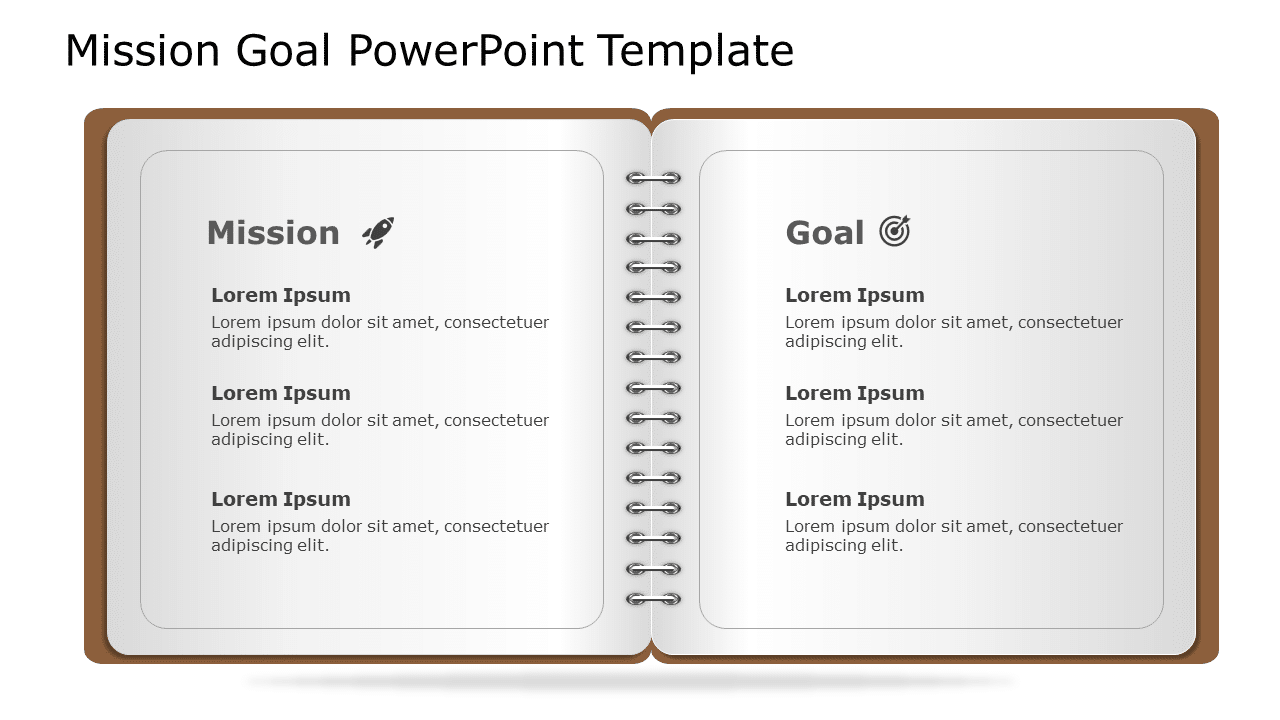 Mission Goal 58 PowerPoint Template & Google Slides Theme