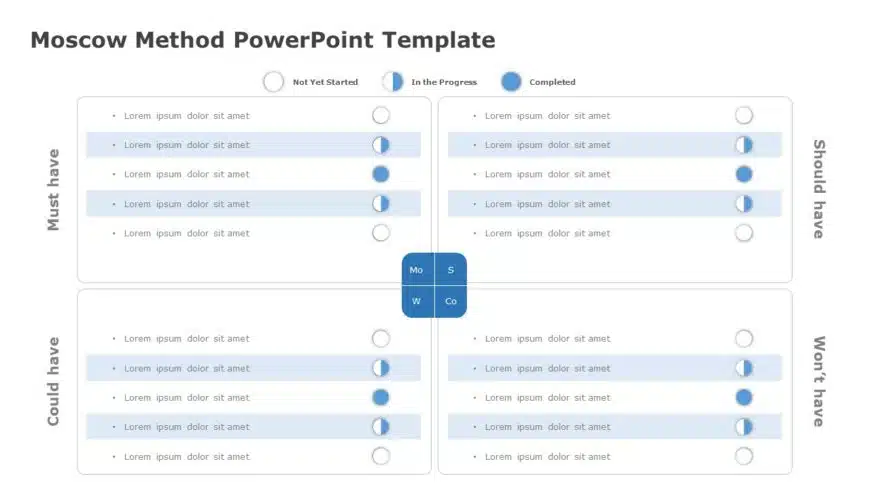 MoSCow Method 03 PowerPoint Template