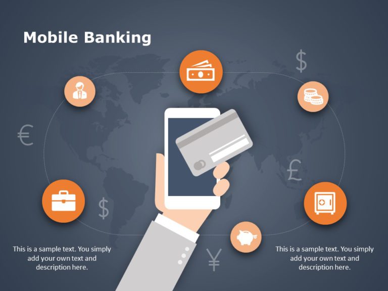 Mobile Banking Process PowerPoint Template