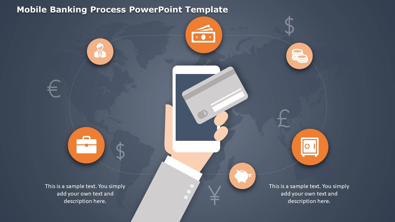 Mobile Banking Process PowerPoint Template & Google Slides Theme
