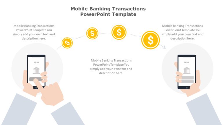 Mobile Banking Transactions PowerPoint Template & Google Slides Theme