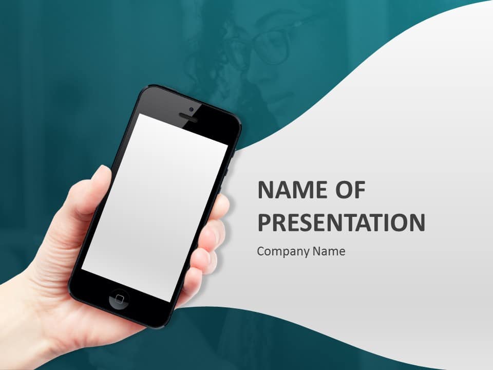 Mobile Cover Slide 01 PowerPoint Template & Google Slides Theme