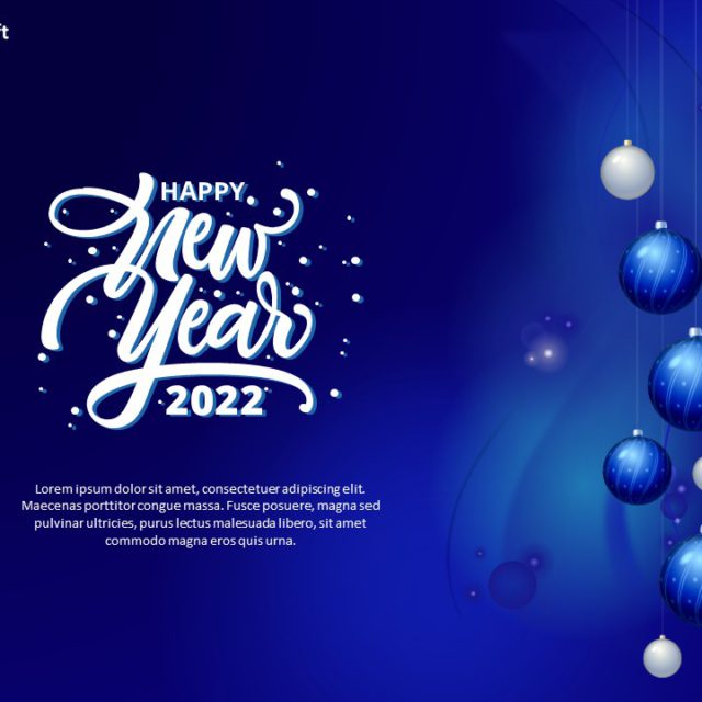 New Year Wishes PowerPoint Template 0944 640x640 