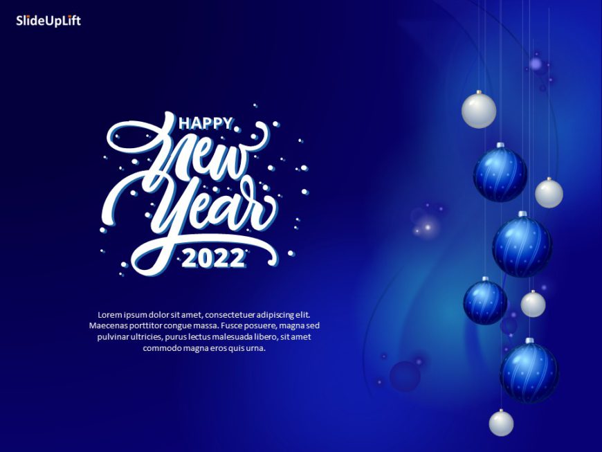 New Year Wishes PowerPoint Template