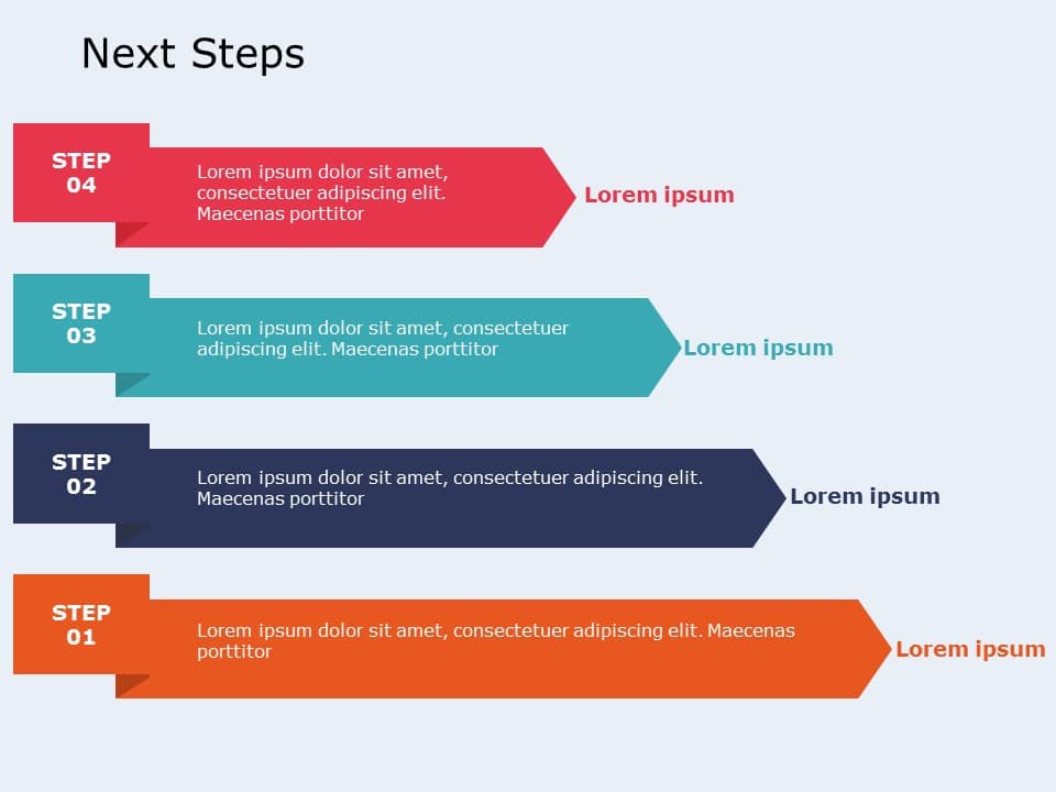 Next Steps 01 PowerPoint Template