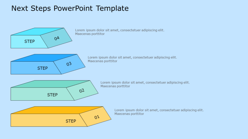 Next Steps 03 PowerPoint Template