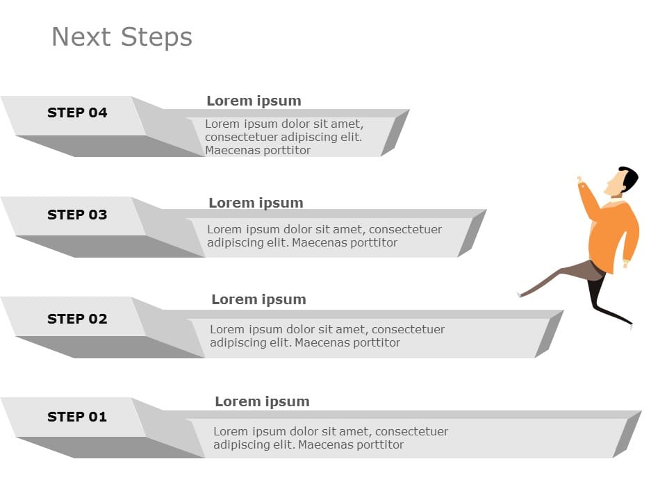 Next Steps 06 Powerpoint Template 0877