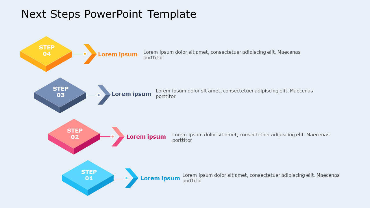 Next Steps 10 PowerPoint Template
