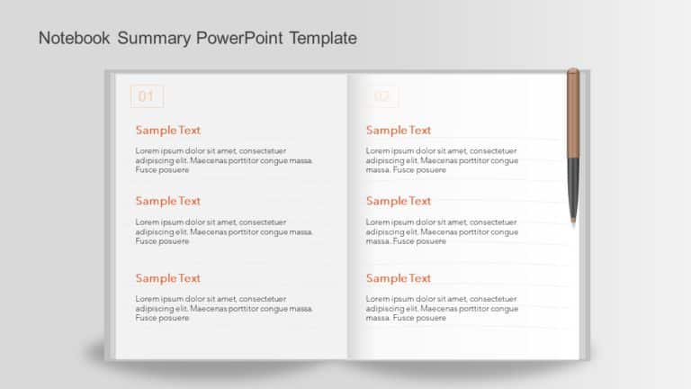 Notebook Summary PowerPoint Template & Google Slides Theme