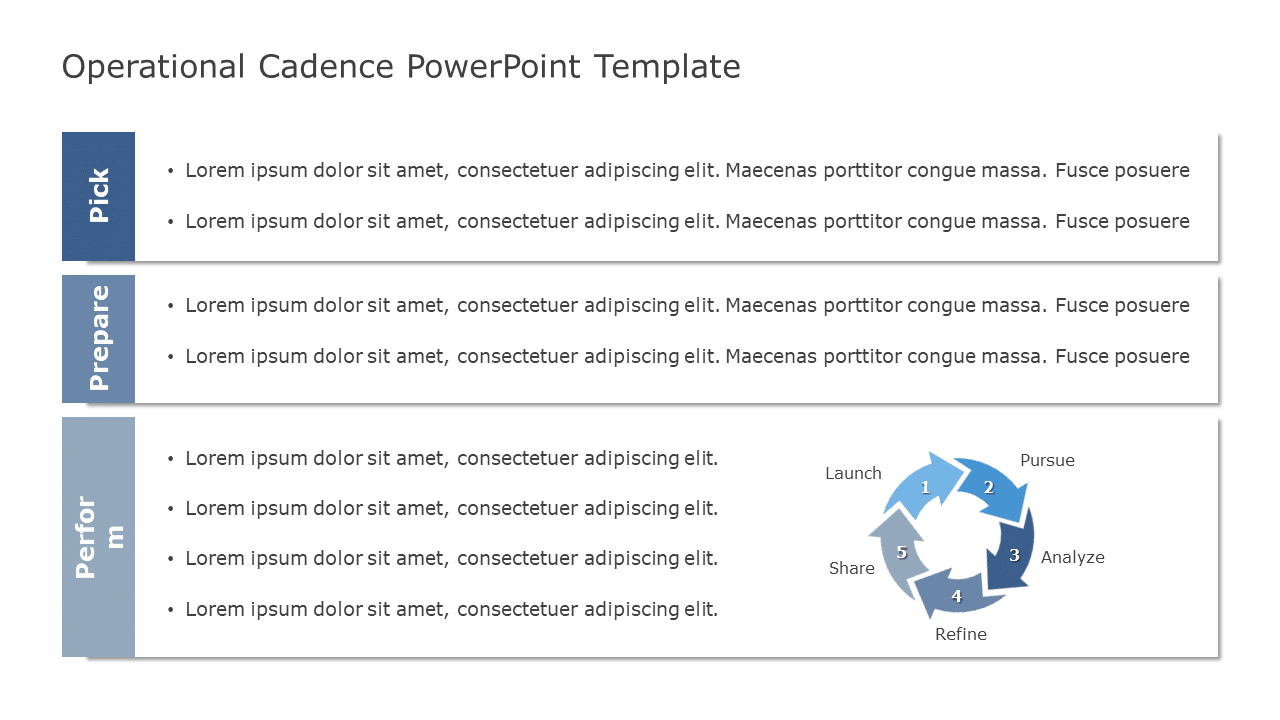 Operational Cadence 01 PowerPoint Template & Google Slides Theme