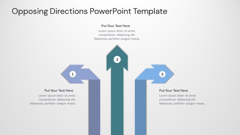 Opposing Directions PowerPoint Template & Google Slides Theme
