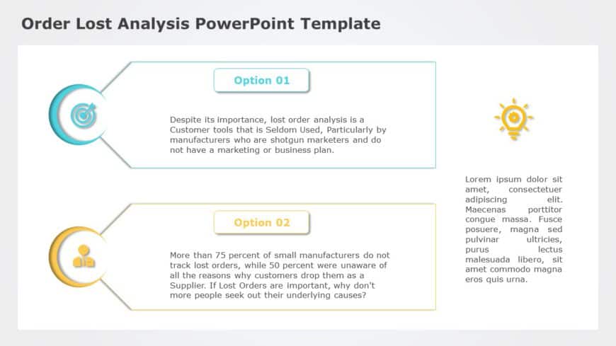 Order Lost Analysis 01 PowerPoint Template