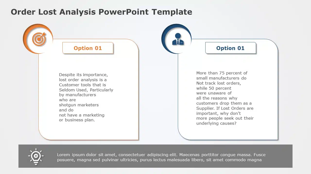 Order Lost Analysis 02 PowerPoint Template & Google Slides Theme