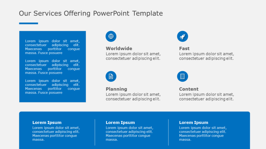 Our Services Offering PowerPoint Template