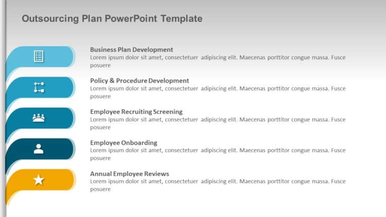 Outsourcing Plan PowerPoint Template & Google Slides Theme