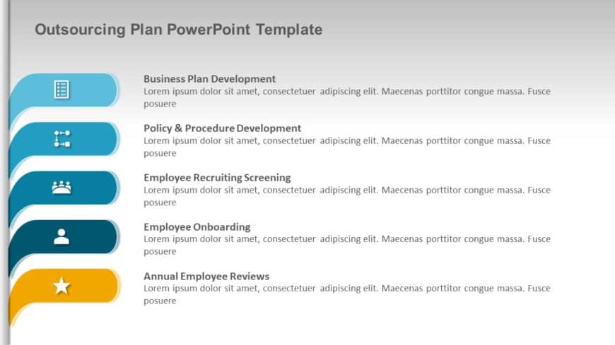 Outsourcing Plan PowerPoint Template