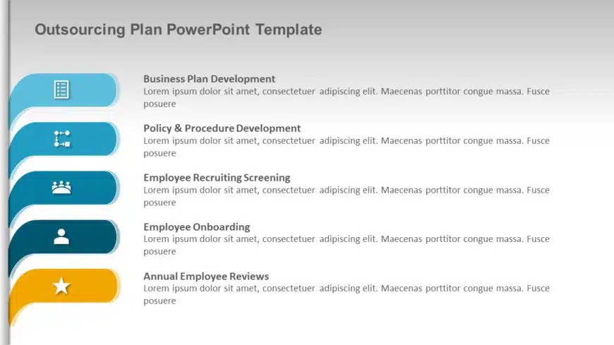 Outsourcing Plan PowerPoint Template