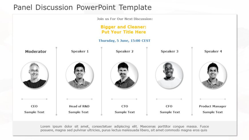 Panel Discussion 02 PowerPoint Template