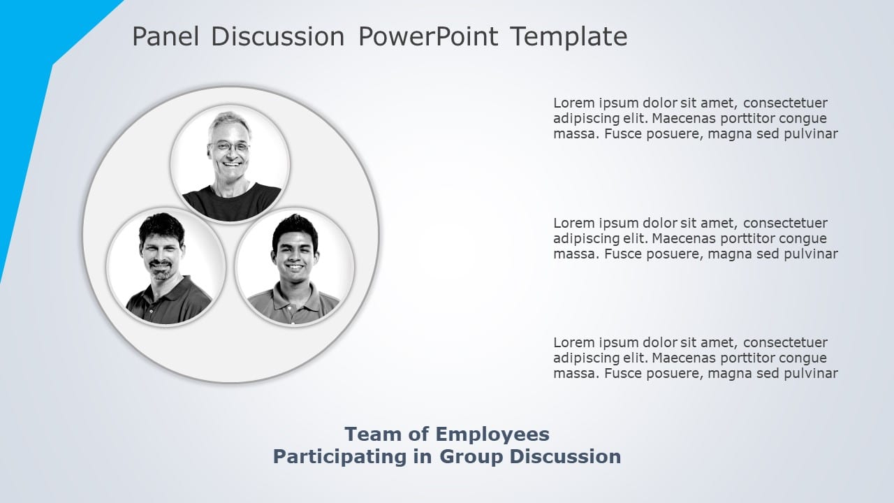 Panel Discussion 04 PowerPoint Template & Google Slides Theme