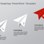 Paper Plane Roadmap 01 PowerPoint Template & Google Slides Theme
