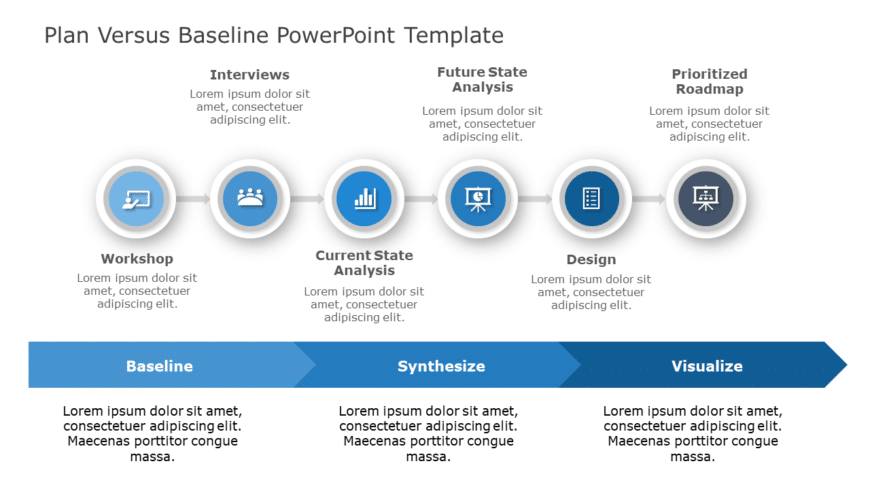 Plan Versus Baseline PowerPoint Template