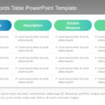 Plan of Records Table PowerPoint Template & Google Slides Theme