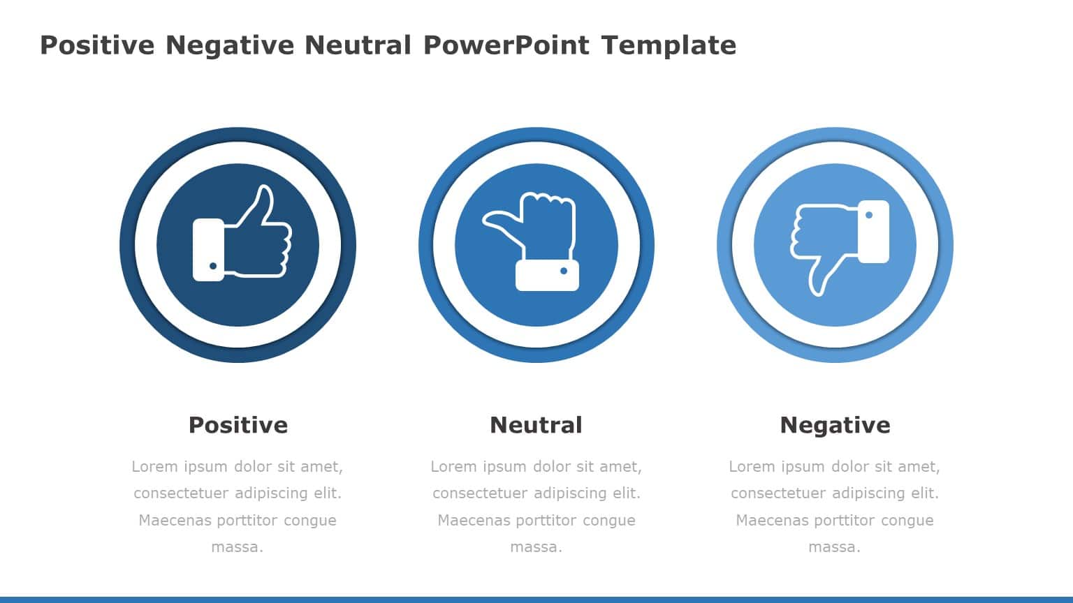 Positive Negative Neutral 04 PowerPoint Template & Google Slides Theme