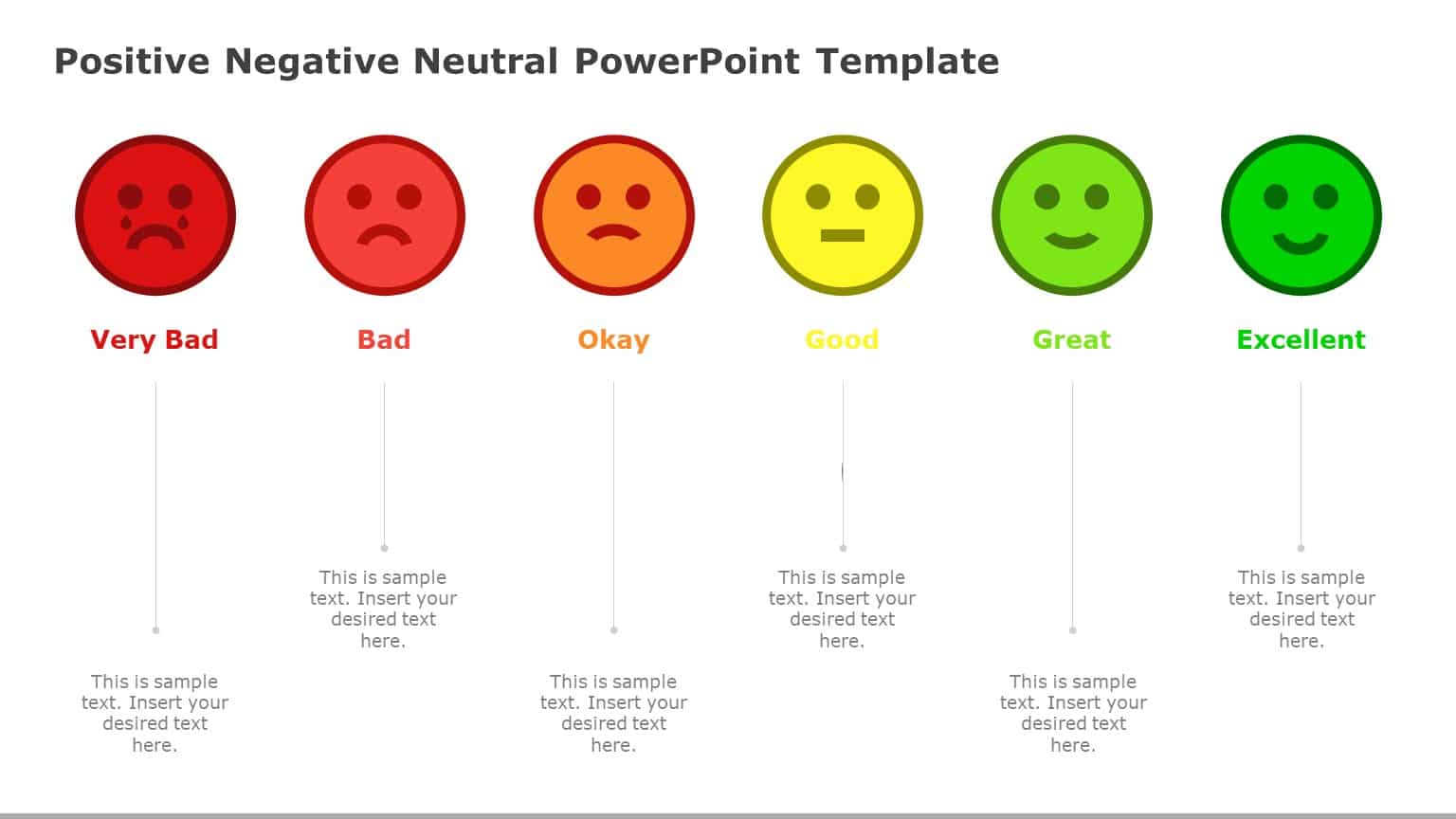 Colorful Emoji Sentiment Scale for Feedback Analysis Slide Template