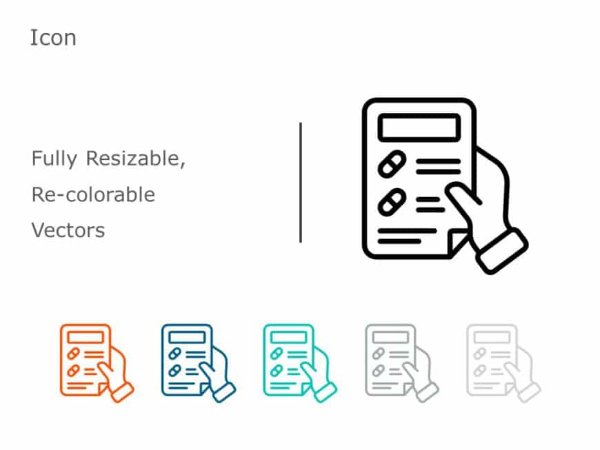 Prescription Icon 03 PowerPoint Template