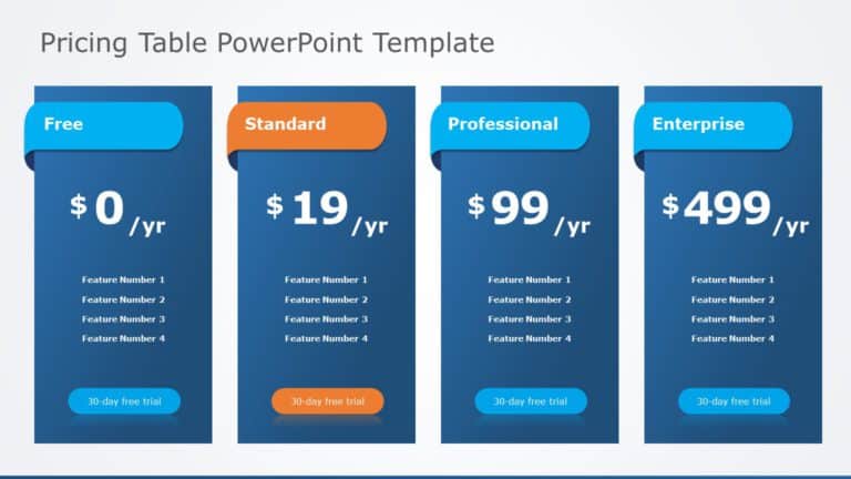 Pricing Table 02 PowerPoint Template & Google Slides Theme
