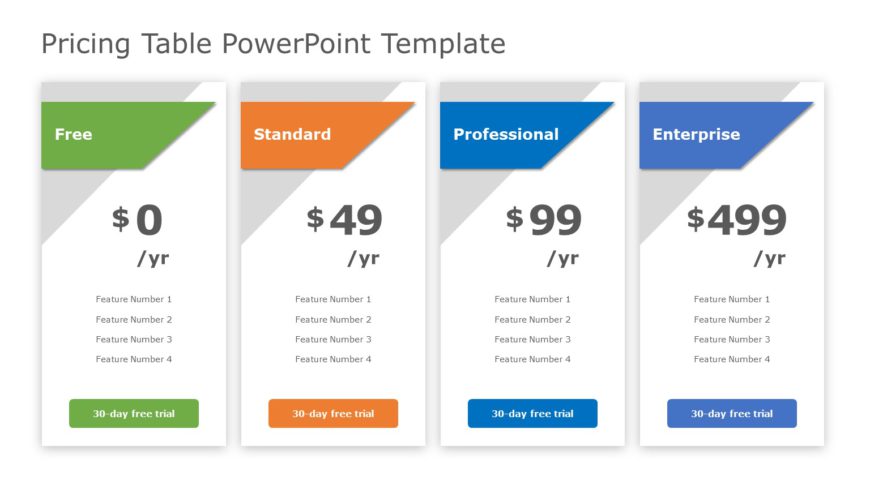 Pricing Table 04 PowerPoint Template