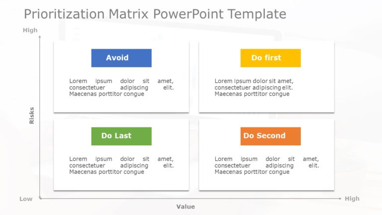 Prioritization Matrix 01 PowerPoint Template & Google Slides Theme