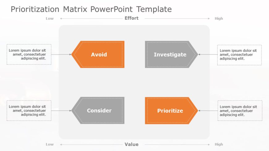 Prioritization Matrix 09 PowerPoint Template