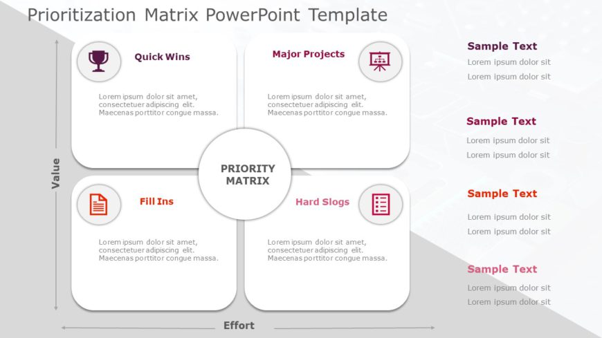 Prioritization Matrix 11 PowerPoint Template